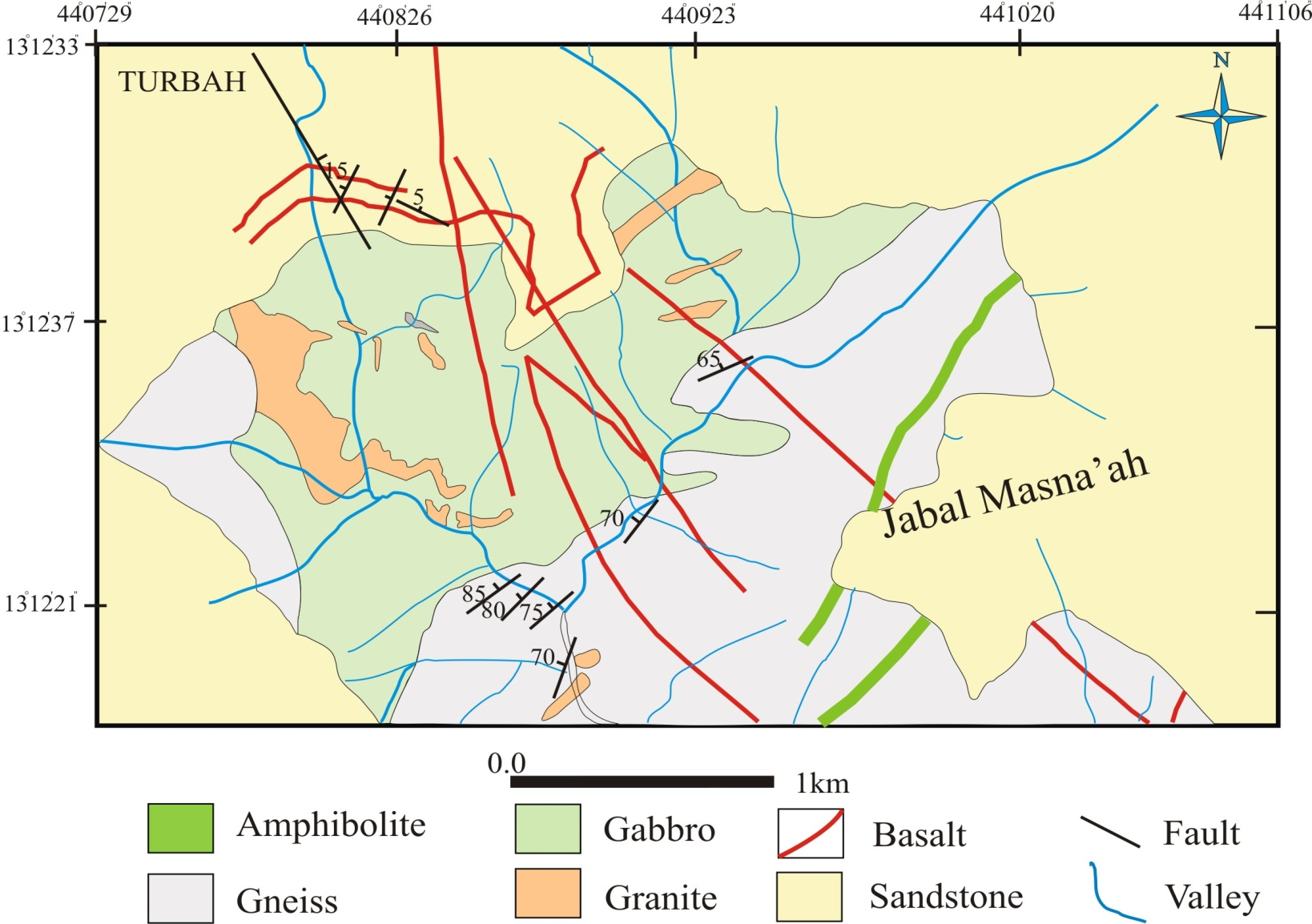 Geological Map of Al-Maqatirah area (Modified After [29]).